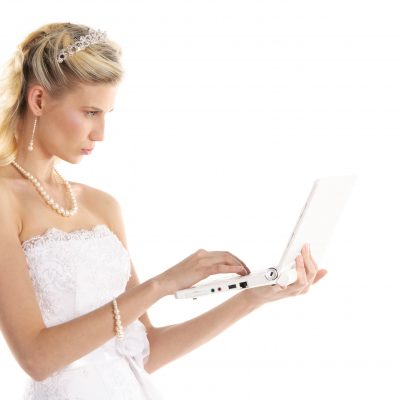 A bride considering wedding venue choices